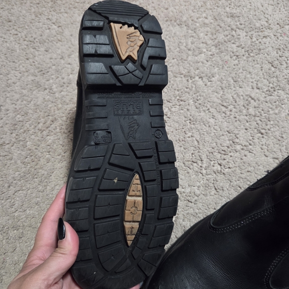 Women's Black Ankle Safety Booties - Picture 4 of 4